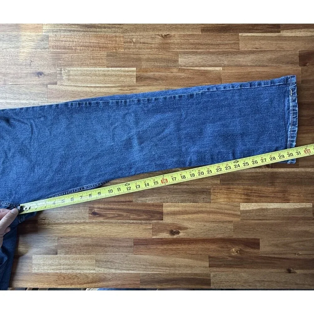 Levi's 527 Mid Rise Bootcut Jeans‎ Size 38x32 Blue Stretch Denim Western Cowboy